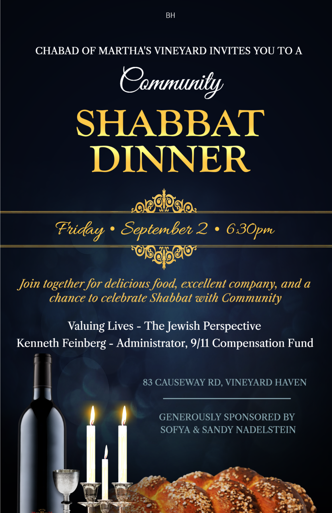 Shabbat Www Vineyardchabad Org   Shabbat Dinner Post Card Front (8)web 